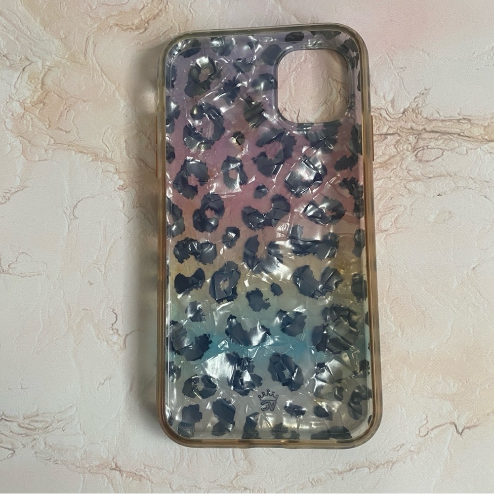 Velvet Caviar Rainbow Leopard Print iPhone 11 Case - Picture 3 of 3